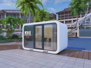 Kit de <span class=keywords><strong>maison</strong></span> de conteneur de structure <span class=keywords><strong>en</strong></span> acier pliant robotique de <span class=keywords><strong>maison</strong></span> préfabriquée d'<span class=keywords><strong>origami</strong></span> d'auto-assemblage pour le salon de coiffure d'endroits éloignés - Product Image 3