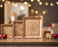 Assiette jetable de vacances Vaisselle en papier coloré pour fête et dîner