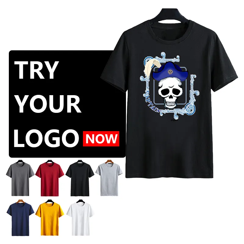 사용자 정의 로고 남자 폴리 에스터 Tshirt 고품질 망 빈 Tshirt 인쇄 일반 티셔츠 인쇄 블랙 T 셔츠
