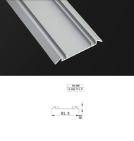 Brésil personnalisé en aluminium double face porte coulissante inférieure profilé de rail en aluminium pour armoire
