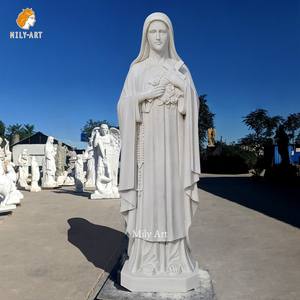 Католическая мраморная статуя Богородицы Фатимы в западном стиле, мраморная статуя, дева, скульптура - Product Image 3