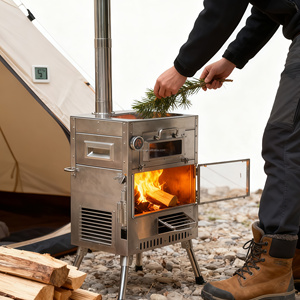 Table with Lid Garden Supplies <strong>Steel</strong> Firepit for <strong>Outdoor</strong> <strong>Fireplace</strong> - Product Image 2