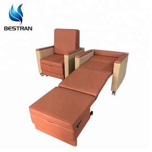 BT-CN017 Lussuosa Poltrona Reclinabile Convertibile in <span class=keywords><strong>Letto</strong></span> Pieghevole Moderna in Metallo per Ospedale - Product Image 6