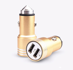 Chargeur de voiture double USB, en alliage d'aluminium, durable, de haute qualité, 2,1a, pour téléphone portable, pour voiture de tourisme, vente en gros, <span class=keywords><strong>2022</strong></span> - Product Image 2