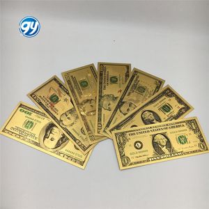Ensemble de billets de banque américains en or 24 carats plaqué or, souvenir cadeau - Product Image 3