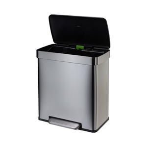 Bán buôn <span class=keywords><strong>60L</strong></span> thép không gỉ chân đạp tái chế bin Phân Loại thùng rác có thể cho nhà bếp ngoài trời khách sạn sử dụng nhà - Product Image 2