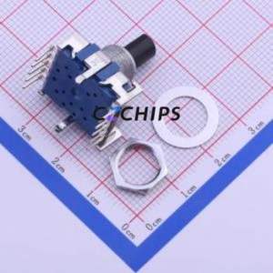 SRBV141404 Rotary Switch Through hole Component (THT) Switch 4 Flat Type PC Pin Non-Short Circuit - Product Image 2