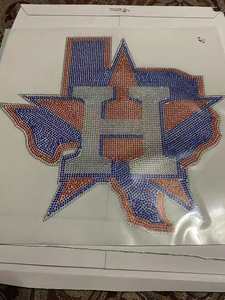 คริสตัลเบสบอลรูปหัวใจแอสโทรส DIY ประดับพลอยเทียมแวววาวลวดลายสวยงาม - Product Image 6