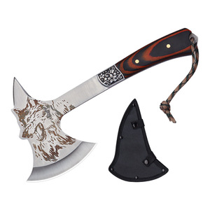 Hache de loup à manche en acier inoxydable pour la lutte contre les incendies, l'exploitation forestière, le camping en plein air ; Lame en acier inoxydable de haute dureté de qualité militaire - Product Image 5