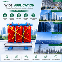 Transformateur sec monté pour éolienne solaire monophasé vers triphasé 34000 Volts 480V 1000kVA 2000kVA 25kVA