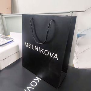 Customized Logo Design Luxury Gift Shopping Bag for Clothing White Cardboard <b>Paper</b> <b>Packaging</b> Ribbon Handle Custom Color - Product Image 6