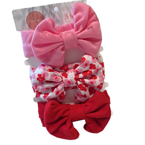 Diadema con lazo hecho a mano estilo dulce, floral, <span class=keywords><strong>de</strong></span> tela <span class=keywords><strong>de</strong></span> algodón <span class=keywords><strong>de</strong></span> imitación estampada, para protección <span class=keywords><strong>de</strong></span> la fontanela infantil, transfronteriza - Product Image 5