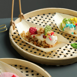 Botes de madera desechables para sashimi, sushi y postres; canoas de madera desechables creativas; vajilla de madera desechable. - Product Image 1