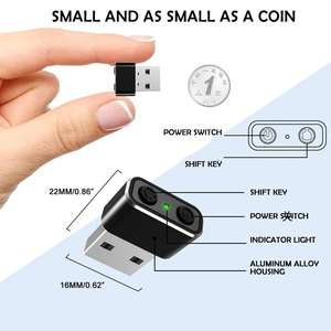 Accessoires informatiques Le déménageur de souris indétectable en alliage garde l'ordinateur éveillé simuler la souris USB <span class=keywords><strong>Mouse</strong></span> Jiggler - Product Image 2