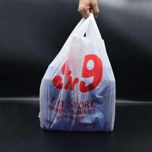 Bolsas de Plástico HDPE/LDPE Tipo Camiseta con Asa para Supermercado, para Empacar Frutas, Verduras y Comestibles - Product Image 4