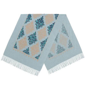 Chal largo de estilo étnico para mujer, para otoño e invierno, de poliéster, bordado, con borlas, flores, grueso, para viaje - Product Image 2