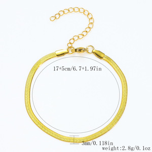 <span class=keywords><strong>Bracciali</strong></span> Geometrici Impilabili in <span class=keywords><strong>Acciaio</strong></span> Inossidabile Placcato Oro 18K, Ipoallergenici, Impermeabili, Gioielli da <span class=keywords><strong>Donna</strong></span> - Product Image 4