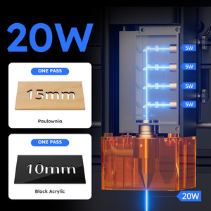 <span class=keywords><strong>ATOMSTACK</strong></span> <span class=keywords><strong>A20</strong></span> Pro V2 escritorio 20W diodo láser grabador máquina de corte rápido para madera bambú papel cuero acrílico piedra MDF - Product Image 3