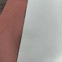Tela de cuero sintético interior automotriz perforada de cuero de napa de Pvc con respaldo de punto encriptado para motocicleta de coche