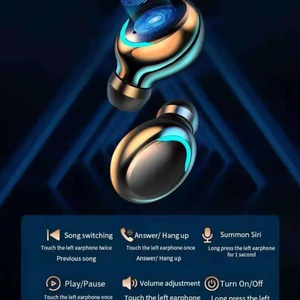 LP F9 TWS หูฟังไร้สายบลูทูธ5.0, หูฟังไร้สายพร้อมไมโครโฟนชุดหูฟังหูฟังกันน้ำสำหรับเล่นกีฬาหูฟัง2000mAh กล่องชาร์จ - Product Image 5