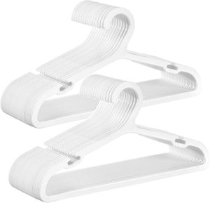 Venta al por mayor <span class=keywords><strong>Perchas</strong></span> 100% Nuevo Pp Plástico Bebé Ahorra Espacio Percha de Ropa para Armario Niños Percha - Product Image 1