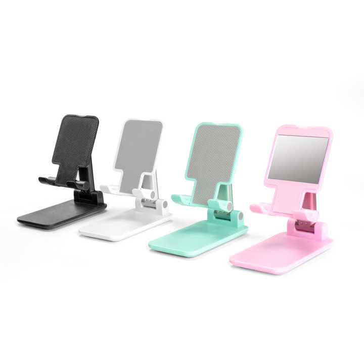 Jkapagzy Mini Soporte De Escritorio Universal – Plegable Y Portátil, Compatible Con Móviles Y Tablets, ángulo Ergonómico