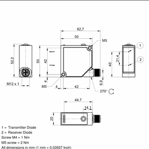 W-englor P3PC301 Capteur de triangulation laser photoélectrique, original et neuf en stock - Product Image 4