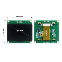 Módulo de Pantalla OLED GoldenMorning de 1.54 Pulgadas, Modelo GME12864-96-IIC-Blanco, Resolución 128*64, Interfaz I2C, Conector 4P