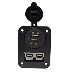 Suporte de placa de montagem nivelada com plugue USB 50Amp Anderson