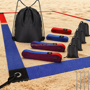 Kit de marquage de <span class=keywords><strong>terrain</strong></span> pour volleyball de plage, accessoires d'entraînement en plein air, <span class=keywords><strong>ligne</strong></span> de démarcation pour les sports sur herbe et les fêtes de plage - Product Image 1