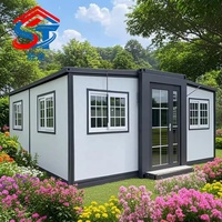 Contenedor Móvil Expandible de 20 pies, Impermeable y Transpirable, para Uso Hotelero, 2-3 Dormitorios, Cocina, Sala de Estar, Diseño Moderno, Envío Inmediato