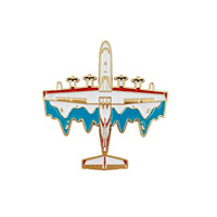Aimant de réfrigérateur en alliage J-20 de l'Exposition Aéronautique de Zhuhai, 5,2x5,0 cm, collection pour les passionnés de l'aviation militaire, design moderne, souvenir