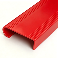 Profilé d'escalier en PRF (Plastique Renforcé de Fibres) pultrudé à angle arrondi, couleur personnalisée, pour passerelle industrielle, protection antidérapante SN01
