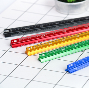 <span class=keywords><strong>Regla</strong></span> Triangular Multifuncional Mitsubishi de 15 <span class=keywords><strong>cm</strong></span>, Plantilla de Dibujo a Escala Pequeña, <span class=keywords><strong>Regla</strong></span> de Aluminio Grueso Multicolor - Product Image 1