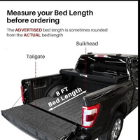 Couverture de benne rigide pliable en trois parties pour camion, vente en gros, pour F150 2004-2014 6.5FT/78.8inch