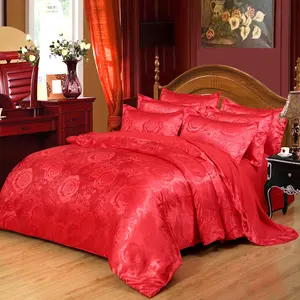 ممتاز الجودة الأمريكية غطاء سرير مخصص الكبار طقم سرير الحرير مثير