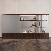Bureau de direction en bois en forme de L, haut de gamme, minimaliste, moderne, luxe léger, de Chine, pour les présidents