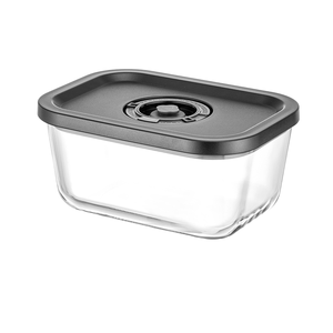 Juego de 2 Recipientes de Vidrio para Almacenamiento de Alimentos, Sellado al Vacío, Aptos para Calentar, Multifuncionales, Forma Rectangular, Gran Capacidad, para Fiestas y Cocina - Product Image 4