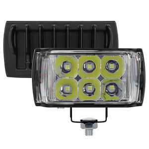 9-36V 3 pouces 3 Side Shooter Spot led lumière de travail blanc avec rouge <span class=keywords><strong>bleu</strong></span> clignotant phare LED barre lumineuse de travail pour camion - Product Image 1