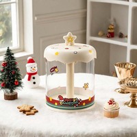 Boîte de rangement rotative pour poupées, cadeau de Noël 2026, boîte de présentation empilable en plastique transparent pour figurines, décoration de Noël