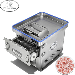 850W 모터 조절 가능한 3-5mm 스테인리스 스틸 고기 슬라이서 - Product Image 1