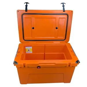 Logo Kustom Mudah Memindahkan Tahan Lama Kapasitas Besar 50 Liter Es Portabel Cooler Box