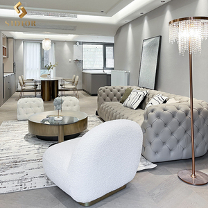 <span class=keywords><strong>Divano</strong></span> <span class=keywords><strong>Chester</strong></span> Moon in Pelle e Velluto, 3 Posti, Morbido Velluto Olandese, Arredamento di Lusso Italiano - Product Image 5