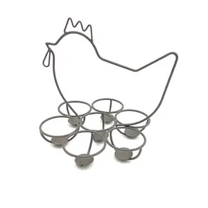 Stainelss Steel Spring Wire Tray Egg Cup Boiled Eggs Holder Stand