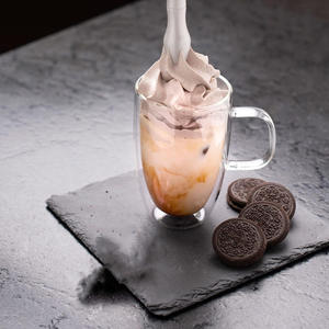 Nouvelles couleurs 500 ml / 250 ml Siphon à crème en aluminium avec poignée en silicone - Product Image 4