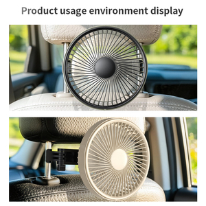 Ventilateur de siège de voiture Pluska G13 portable, puissant, silencieux, 3000 mAh, pour la circulation de l'air dans la partie arrière des sièges - Product Image 4