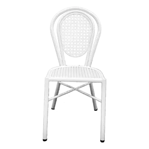 Chaise de jardin d'extérieur en maille d'aluminium, nouveau design, usine de Guangdong, mobilier de jardin, bistrot