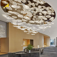 Lustres LED décoratifs pour plafonds hauts, modèles non standard, très demandés, pour table de présentation, vente directe du service commercial