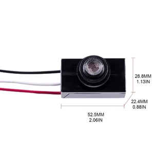 ZYSY Interruptor Fotoeléctrico de 3 Vías, Sensor de Fotocélula para Lámpara, 80VAC-277VAC 50/60Hz, Apertura Automática del Anochecer al Amanecer, Hogar Inteligente - Product Image 4