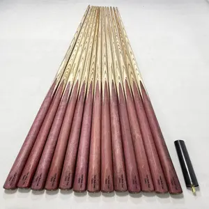 Factory OEM Maple Ash Wood Cocobolo Lacewood Mahogany Snooker Billiard Pool Cue Stick Aluminium Alloy Stainless Steel Cues